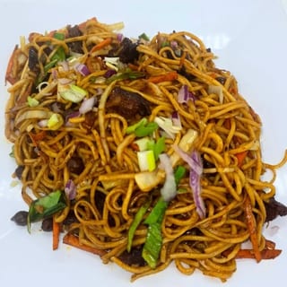 Goat Sukuti Chow Mein