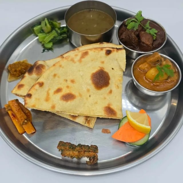 Roti Thali (Goat).